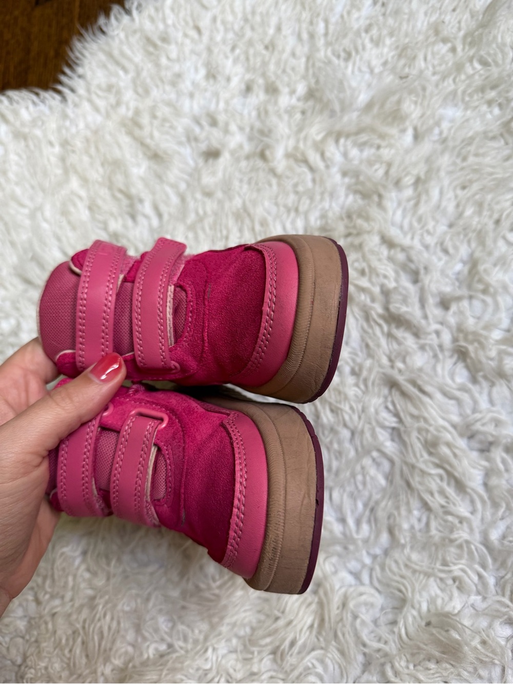 Kids Pink Ugg High-Top Boots - Picture 8 of 8